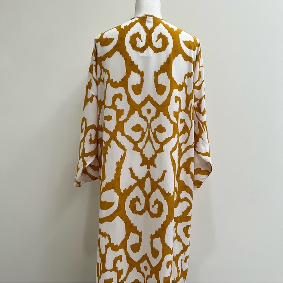 Evereve Tolani Gold Shara Wrap Kimono/Bathing Suit Cover One Size - Picture 5 of 15
